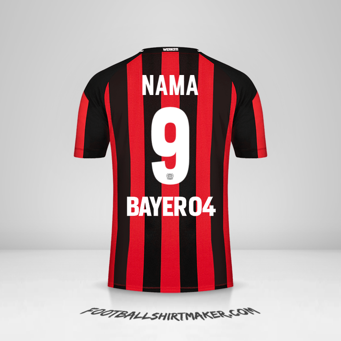 Jersey Bayer 04 Leverkusen 2021/2022 -  nama - 9