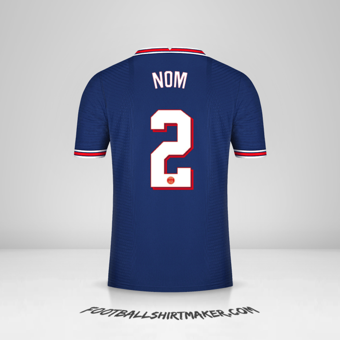 Maillot Paris Saint Germain Cup 2021/2022 -  nom - 2