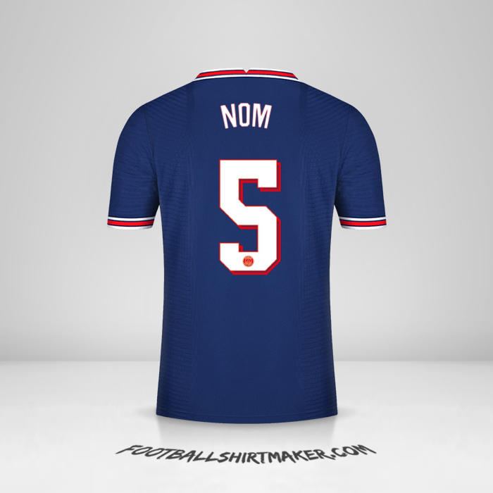 Maillot Paris Saint Germain Cup 2021/2022 -  nom - 5