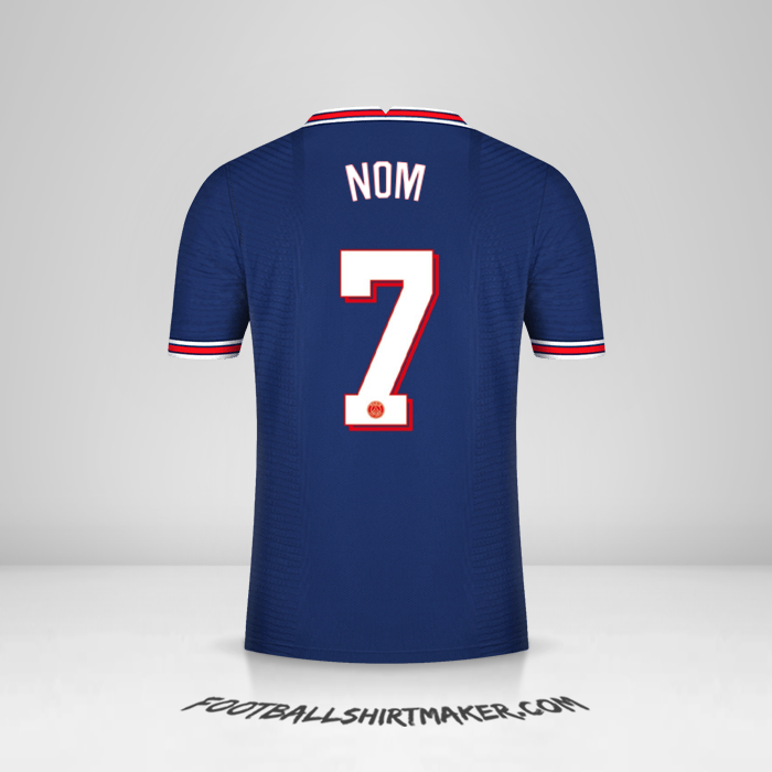 Maillot Paris Saint Germain Cup 2021/2022 -  nom - 7
