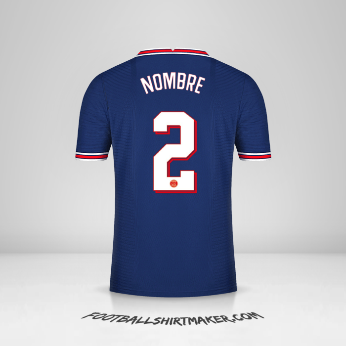Jersey Paris Saint Germain Cup 2021/2022 -  nombre - 2