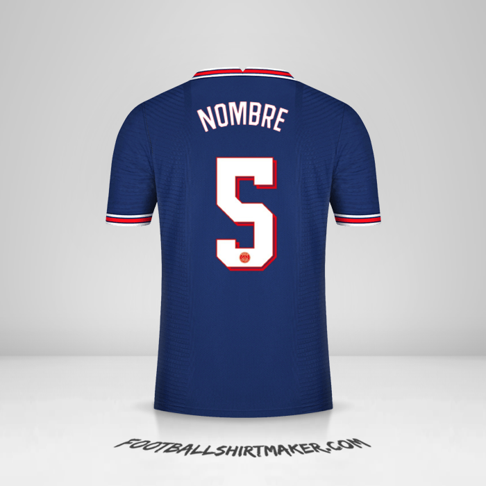 Jersey Paris Saint Germain Cup 2021/2022 -  nombre - 5