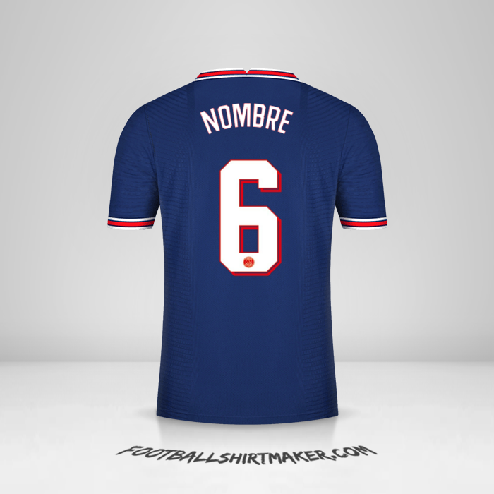 Camiseta Paris Saint Germain Cup 2021/2022 -  nombre - 6