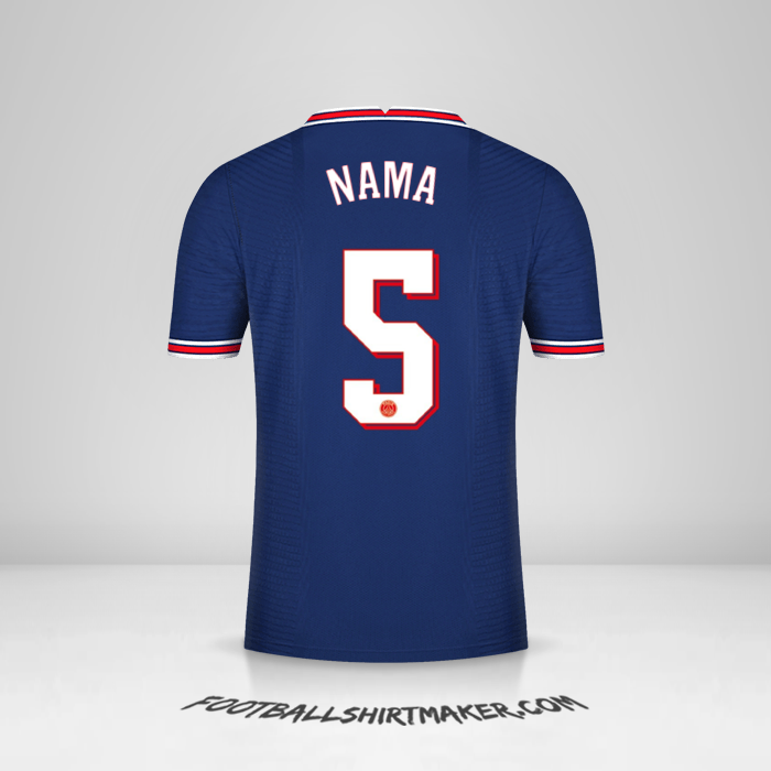Jersey Paris Saint Germain Cup 2021/2022 -  nama - 5
