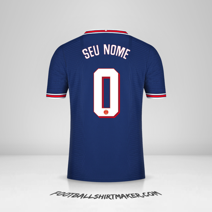 Camisa Paris Saint Germain Cup 2021/2022 -  seu nome - 0