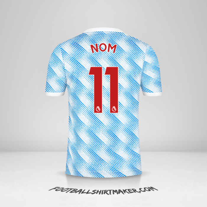 Maillot Manchester United 2021/2022 Extérieur -  nom - 11