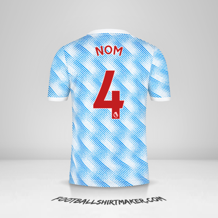Maillot Manchester United 2021/2022 Extérieur -  nom - 4