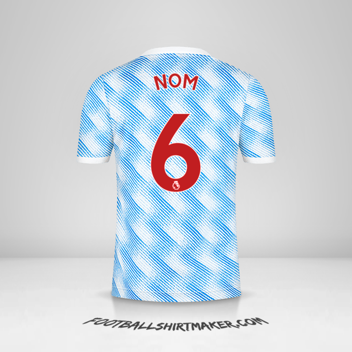 Maillot Manchester United 2021/2022 Extérieur -  nom - 6