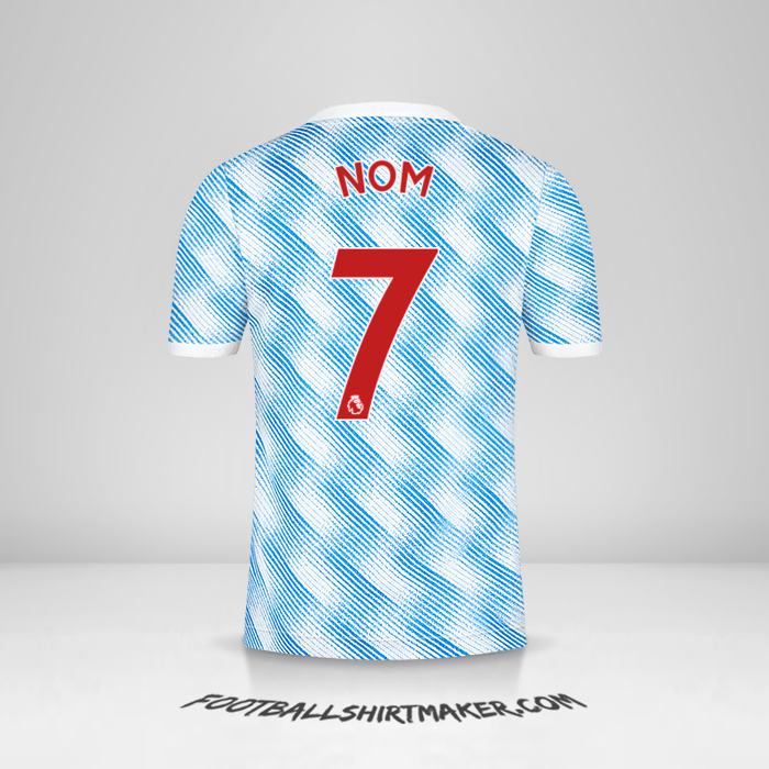 Maillot Manchester United 2021/2022 Extérieur -  nom - 7