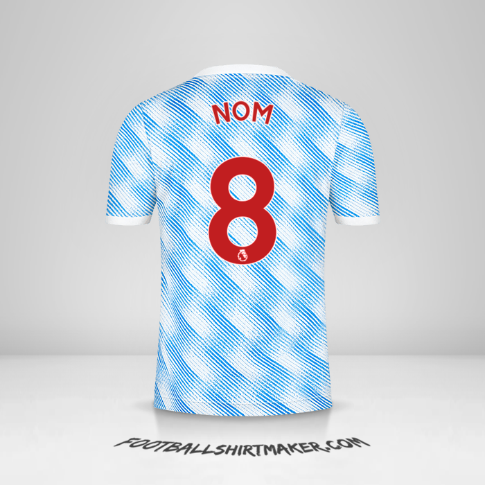 Maillot Manchester United 2021/2022 Extérieur -  nom - 8