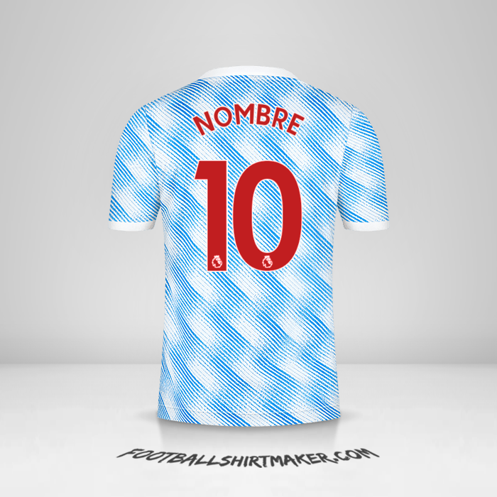 Jersey Manchester United 2021/2022 Visita -  nombre - 10