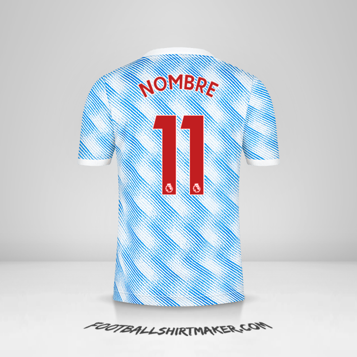 Jersey Manchester United 2021/2022 Visita -  nombre - 11