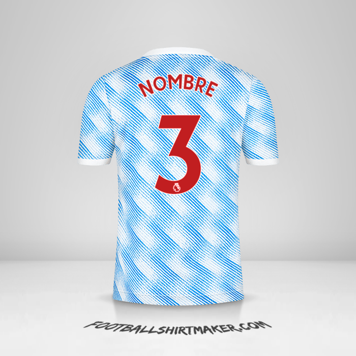 Jersey Manchester United 2021/2022 Visita -  nombre - 3