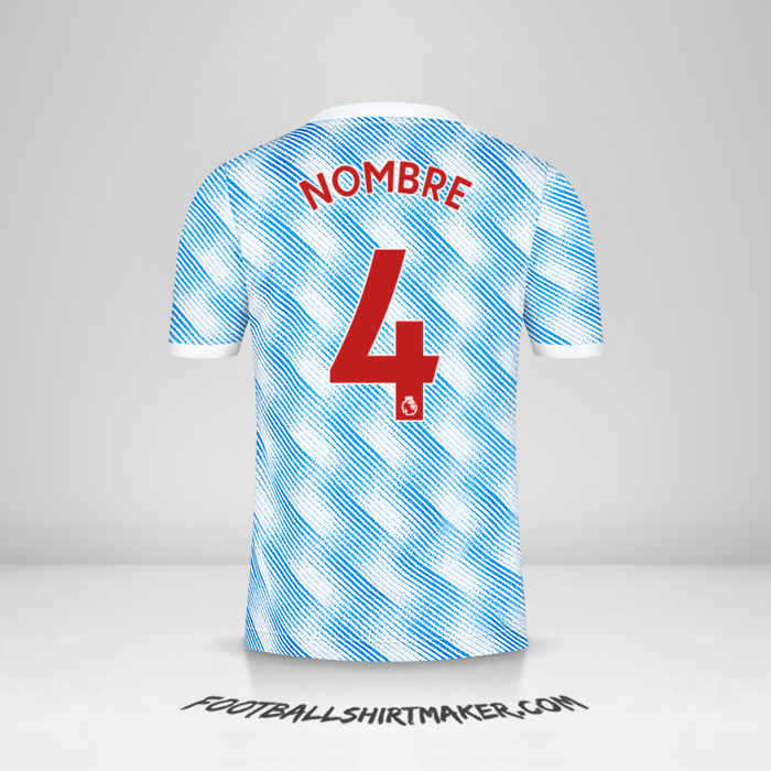 Jersey Manchester United 2021/2022 Visita -  nombre - 4