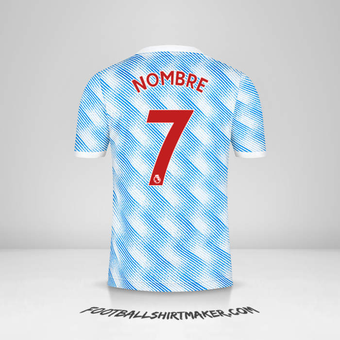 Jersey Manchester United 2021/2022 Visita -  nombre - 7