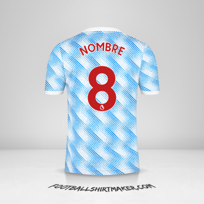 Camiseta Manchester United 2021/2022 Visita -  nombre - 8