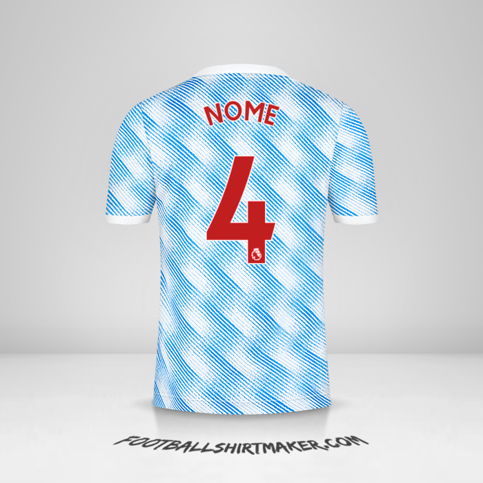 Maglia Manchester United 2021/2022 Seconda -  nome - 4