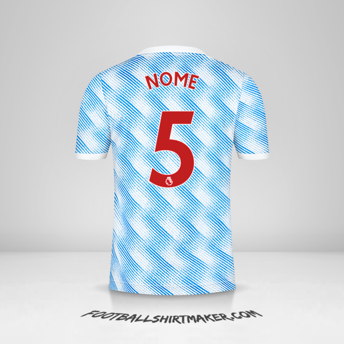 Maglia Manchester United 2021/2022 Seconda -  nome - 5