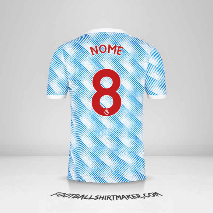Maglia Manchester United 2021/2022 Seconda -  nome - 8