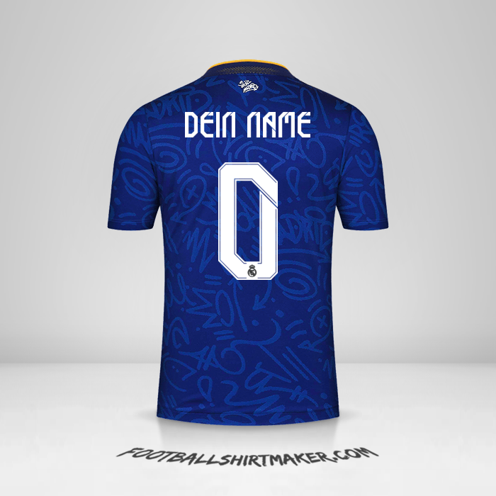 Trikot Real Madrid CF Cup 2021/2022 II -  dein name - 0