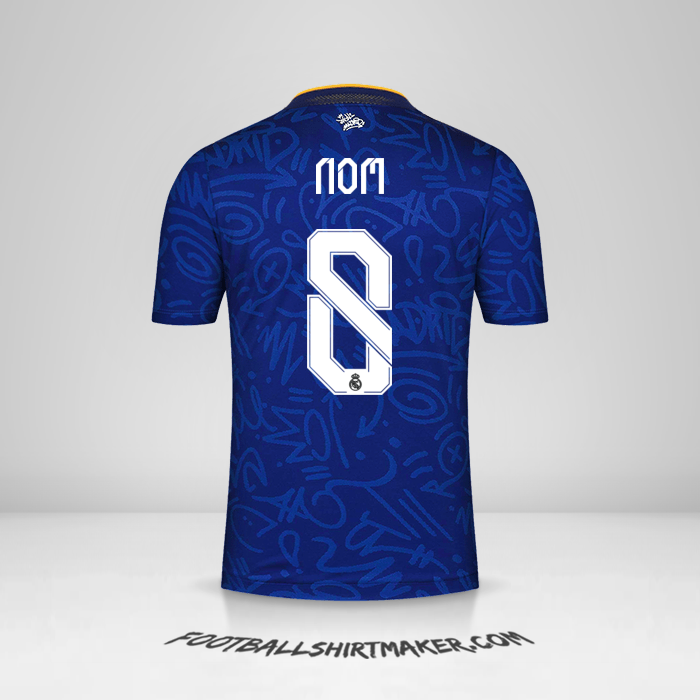 Maillot Real Madrid CF Cup 2021/2022 Extérieur -  nom - 8
