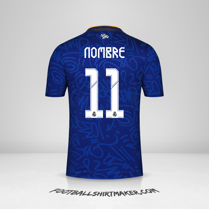 Camiseta Real Madrid CF Cup 2021/2022 Visita -  nombre - 11