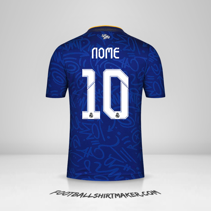 Camisola Real Madrid CF Cup 2021/2022 Alternativa -  nome - 10