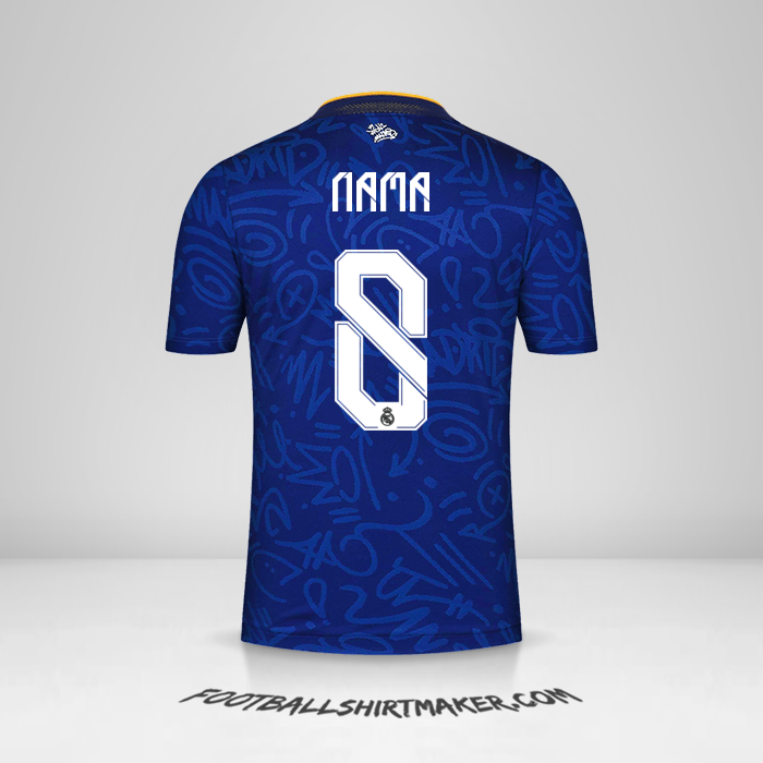 Jersey Real Madrid CF Cup 2021/2022 Alternatif -  nama - 8