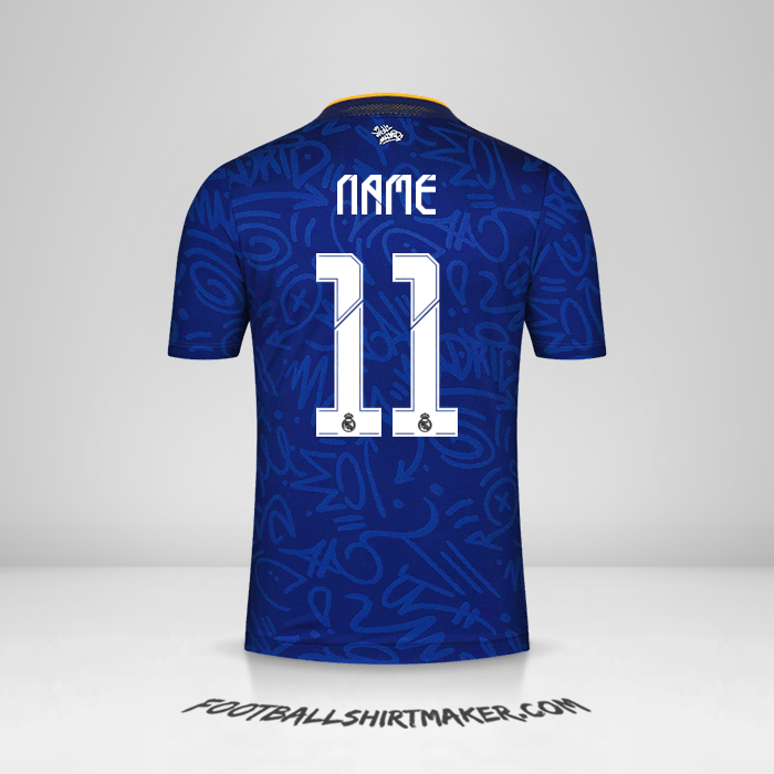 Shirt Real Madrid CF Cup 2021/2022 Away -  name - 11