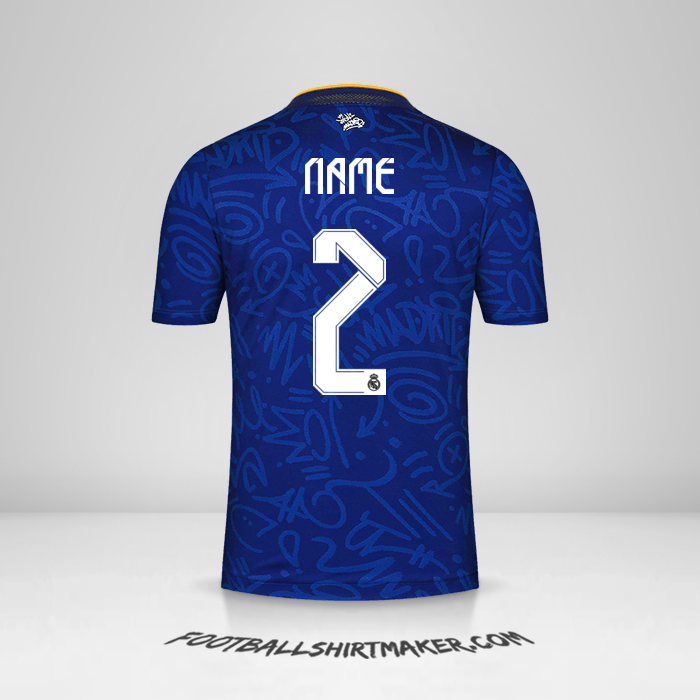 Trikot Real Madrid CF Cup 2021/2022 Auswärts -  name - 2