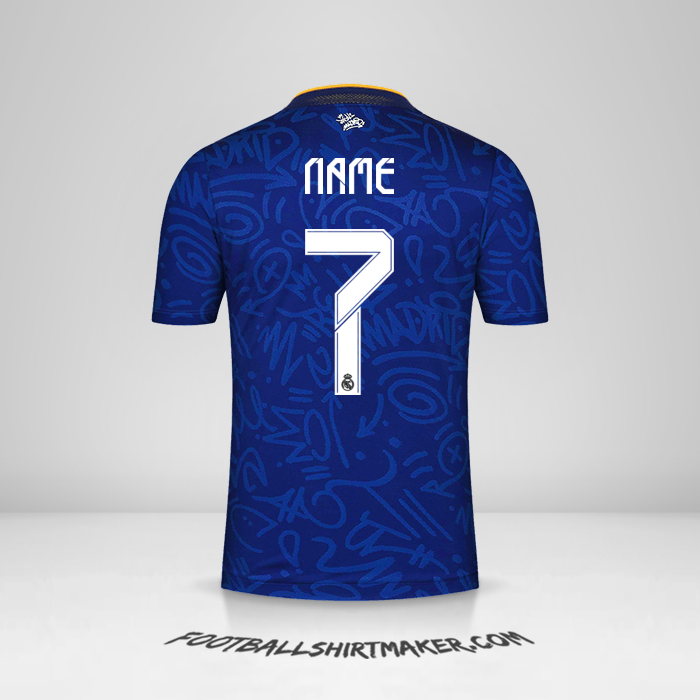Jersey Real Madrid CF Cup 2021/2022 Away -  name - 7