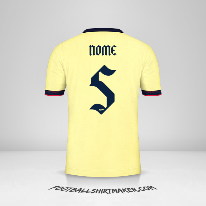 Camisa Arsenal Cup 2021/2022 Alternativa -  nome - 5