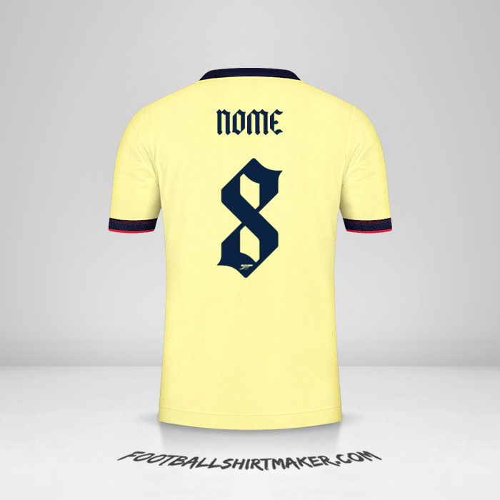 Maglia Arsenal Cup 2021/2022 Seconda -  nome - 8