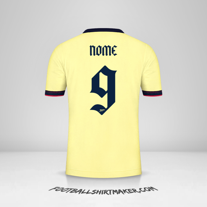 Maglia Arsenal Cup 2021/2022 Seconda -  nome - 9