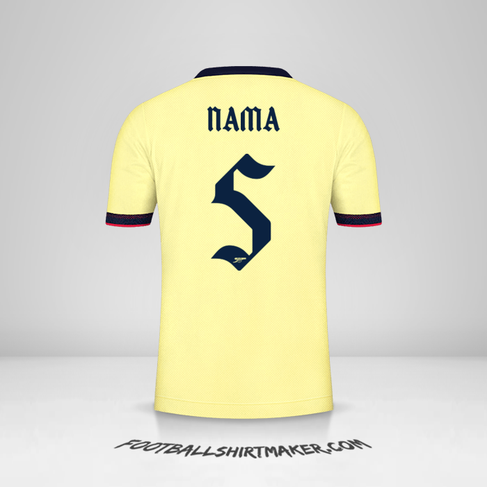 Jersey Arsenal Cup 2021/2022 Alternatif -  nama - 5