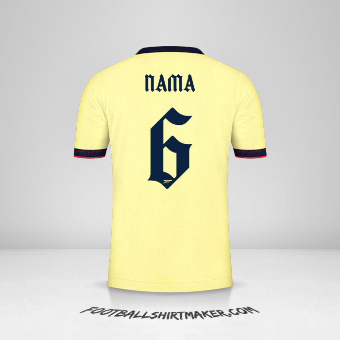 Jersey Arsenal Cup 2021/2022 Alternatif -  nama - 6