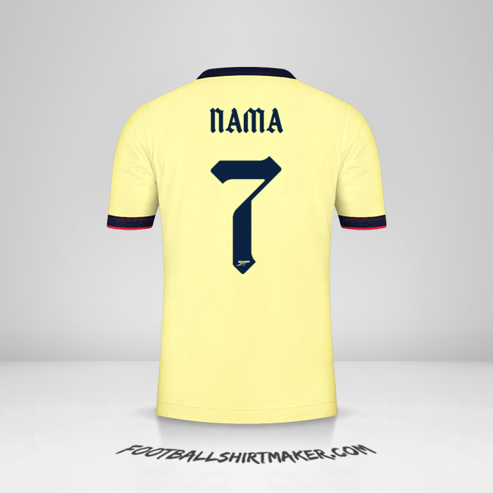 Jersey Arsenal Cup 2021/2022 Alternatif -  nama - 7