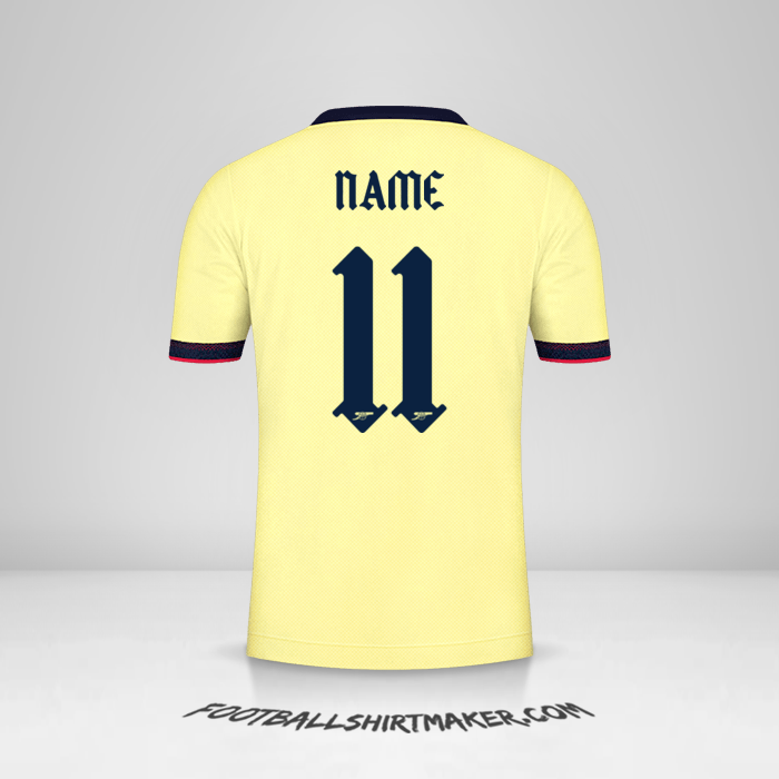 Shirt Arsenal Cup 2021/2022 Away -  name - 11