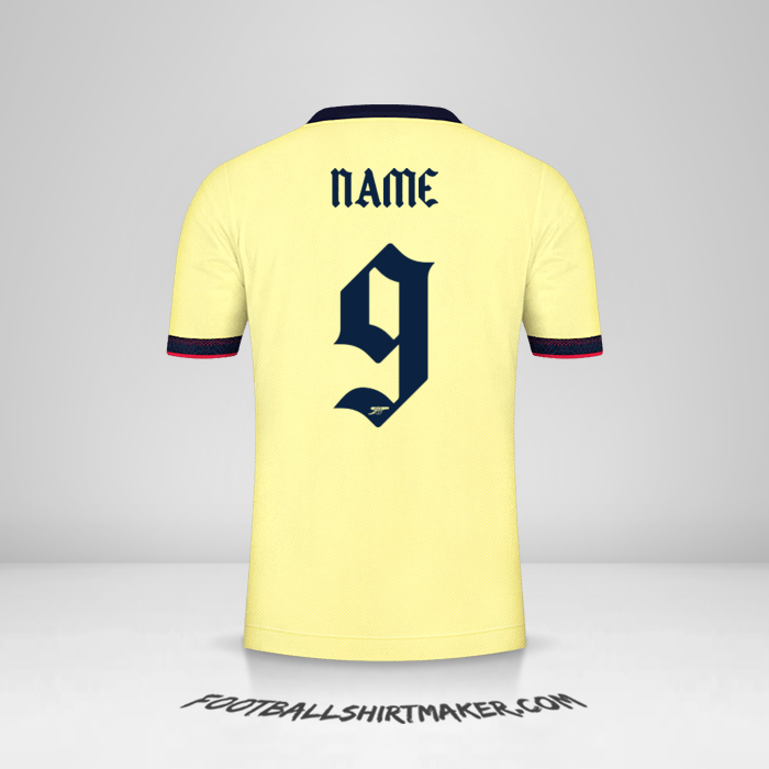 Shirt Arsenal Cup 2021/2022 Away -  name - 9