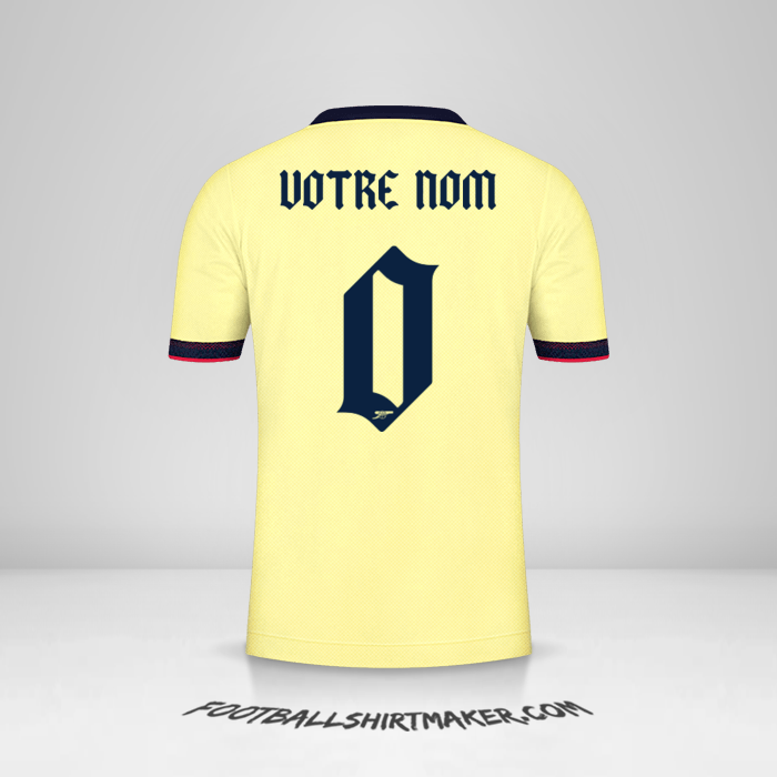 Maillot Arsenal Cup 2021/2022 II -  votre nom - 0