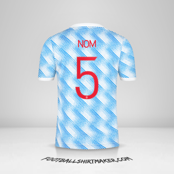 Maillot Manchester United Cup 2021/2022 Extérieur -  nom - 5
