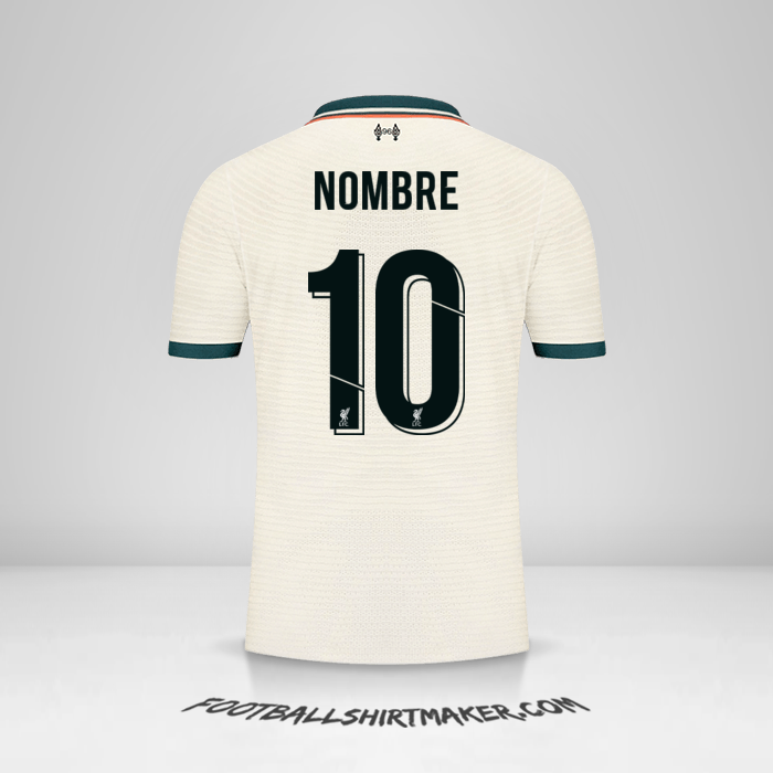 Camiseta Liverpool FC Cup 2021/2022 Visita -  nombre - 10