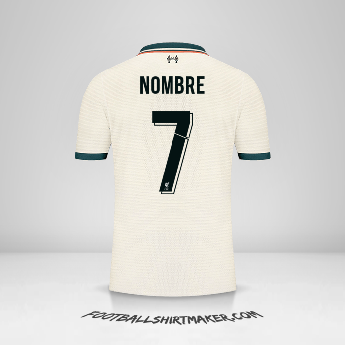 Camiseta Liverpool FC Cup 2021/2022 Visita -  nombre - 7