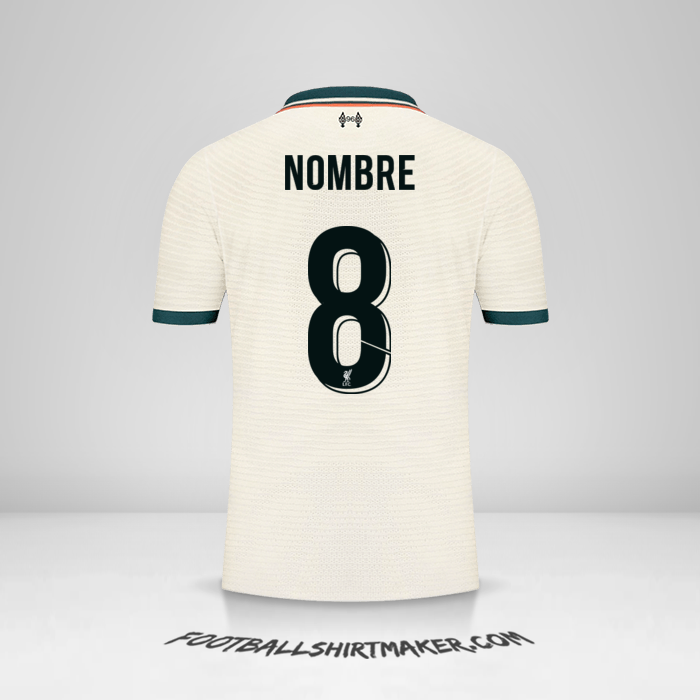 Camiseta Liverpool FC Cup 2021/2022 Visita -  nombre - 8