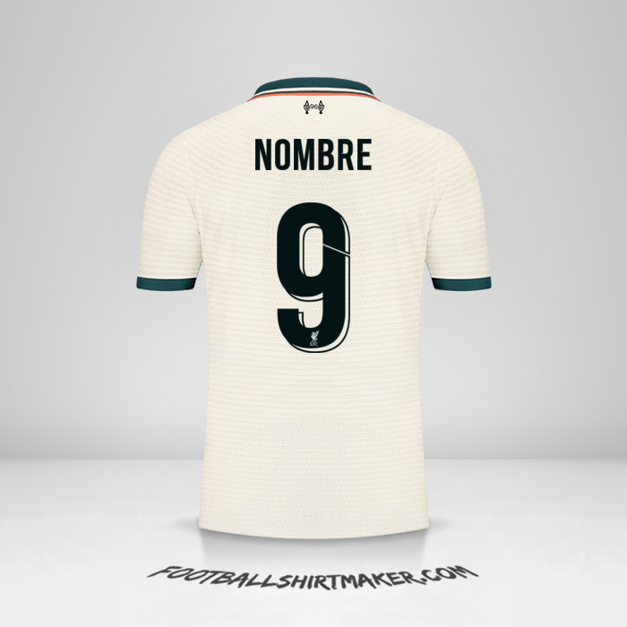 Camiseta Liverpool FC Cup 2021/2022 Visita -  nombre - 9