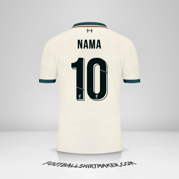 Jersey Liverpool FC Cup 2021/2022 Alternatif -  nama - 10