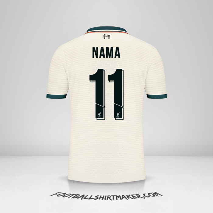 Jersey Liverpool FC Cup 2021/2022 Alternatif -  nama - 11
