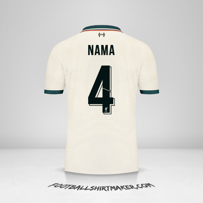 Jersey Liverpool FC Cup 2021/2022 Alternatif -  nama - 4