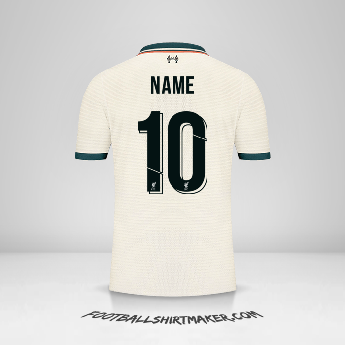 Shirt Liverpool FC Cup 2021/2022 Away -  name - 10