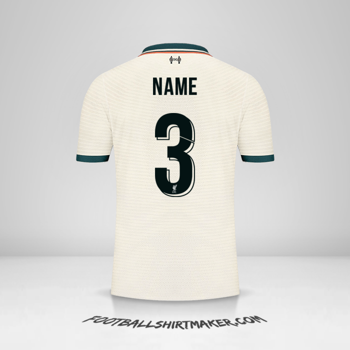 Jersey Liverpool FC Cup 2021/2022 Away -  name - 3
